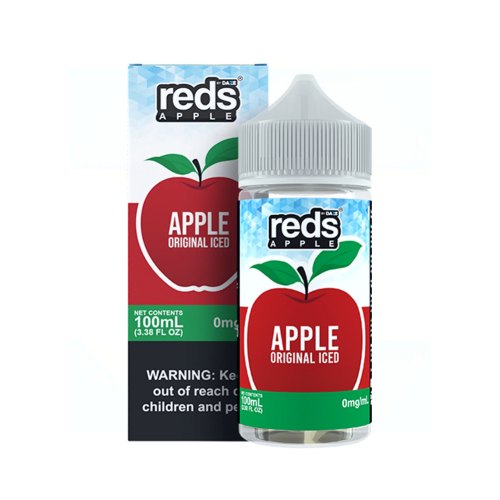 7Daze-Reds-Apple-Original-Iced-Vape-Juice 7 Daze Reds Apple Original Ejuice 100mL