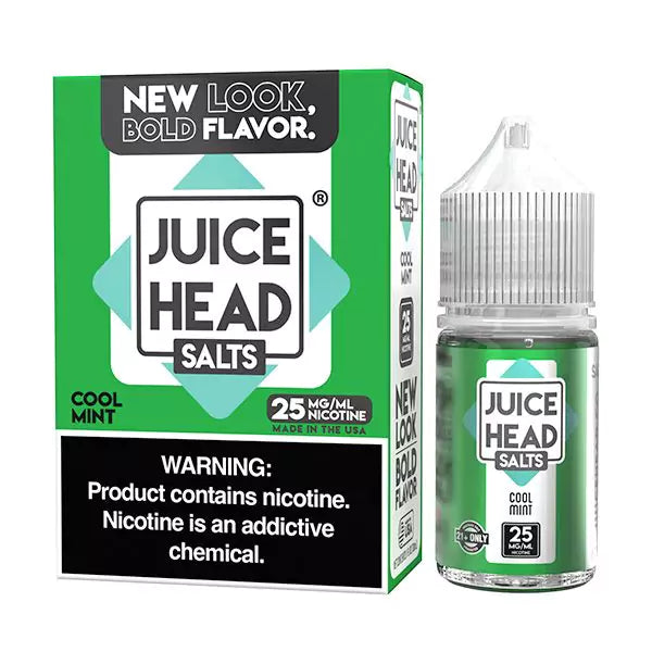 CoolMint-JuiceHead-salt Juice Head Salt Cool Mint 30ML Nic Salt bottle and box