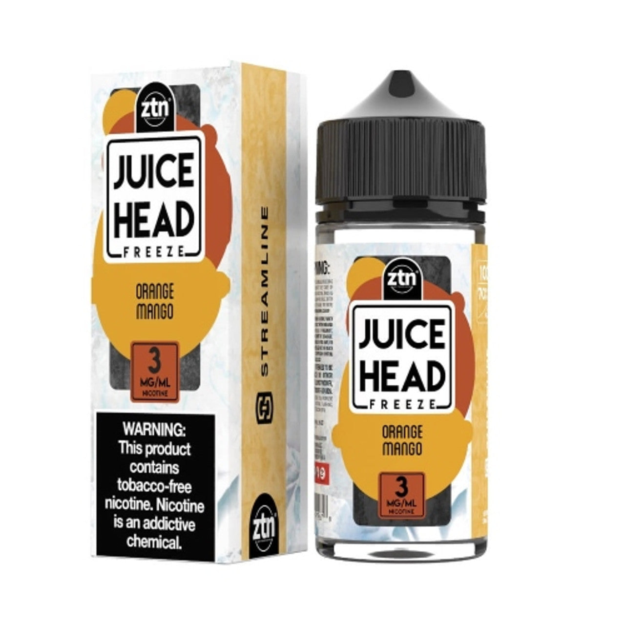 Juice-Head-E-Liquid-Freeze-Orange-Mango-Freeze-100ml Juice Head Freeze E-Liquid - Orange Mango 100ml - Image 1
