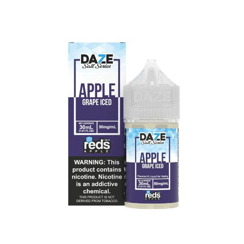 Reds-Apple-7-Daze-Salt-Series-Grape-ICED-30ml 7 Daze Salt Series Apple Grape Iced Vape Juice