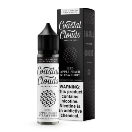 Coastal Clouds E-liquid - Iced Apple Peach Strawberry 60ml