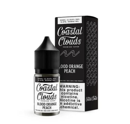 Coastal Clouds Salt E-liquid - Blood Orange Peach 30ml