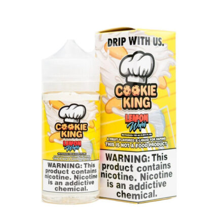Cookie King Lemon Wafers 100ML bottle and box