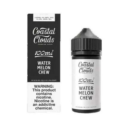 watermelon chew by coastal clouds 100ml box and bottle