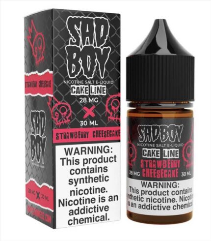 Sadboy Salt Strawberry Cheesecake 30ml bottle and box