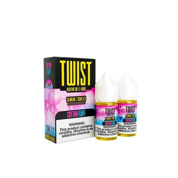cottonfluffsalt-twist-eliquids Twist e-Liquids Salts 2x60ml bottles and box