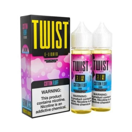 Twist ELiquid cotton fluff 2 60ml bottles and box